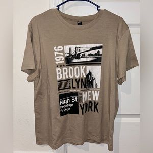 Tan Brooklyn Graphic Tee